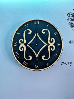 Black & Gold Wall Clock
